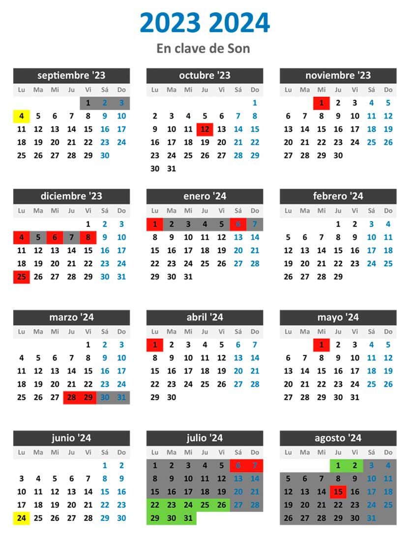 calendario de actividades 23 24