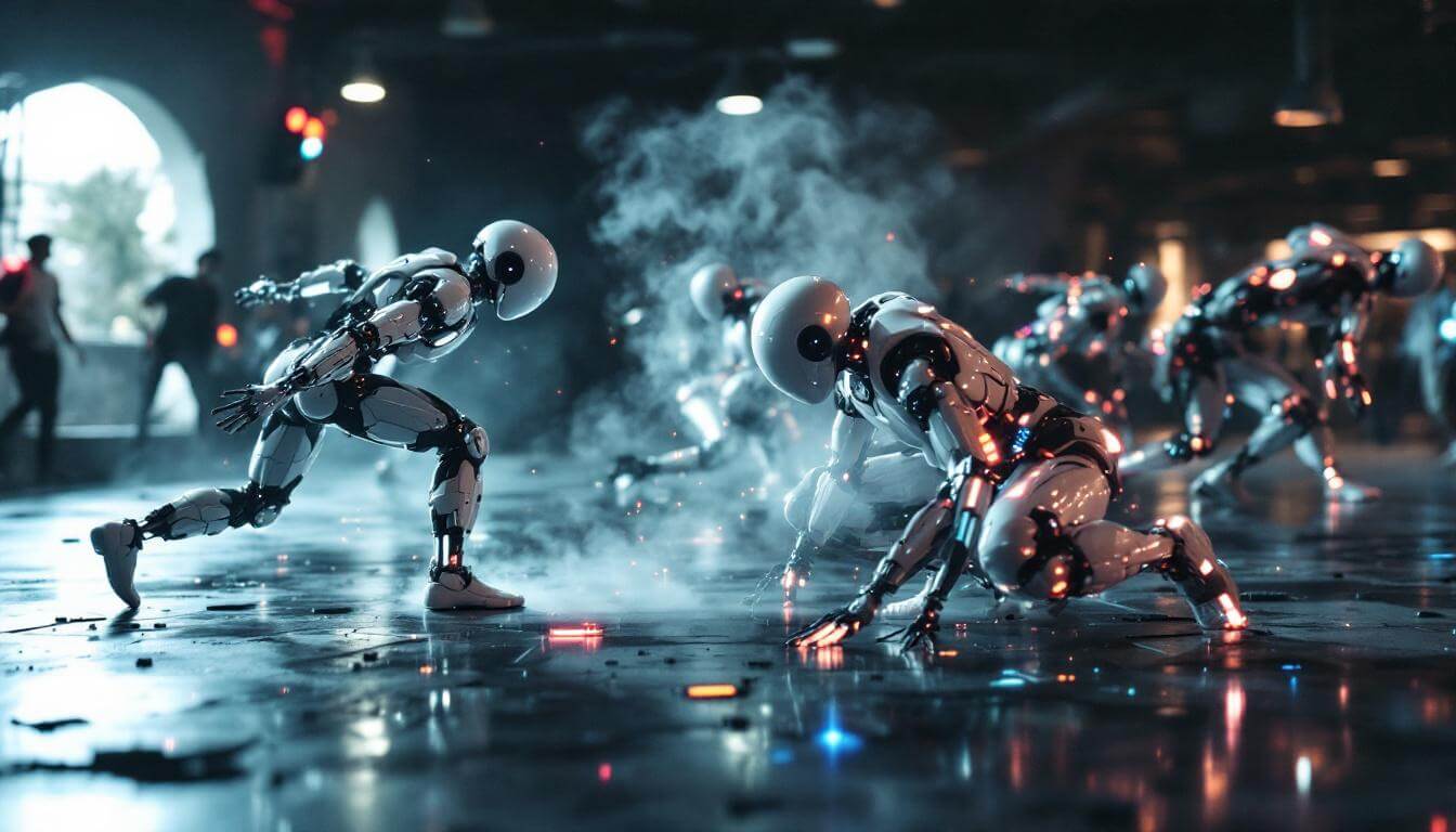 robots bailando